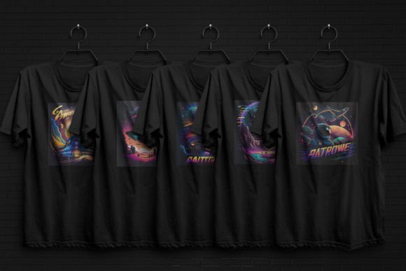 Download Astronaut Spaceship Planet T Shirt Set - Premium Bundle